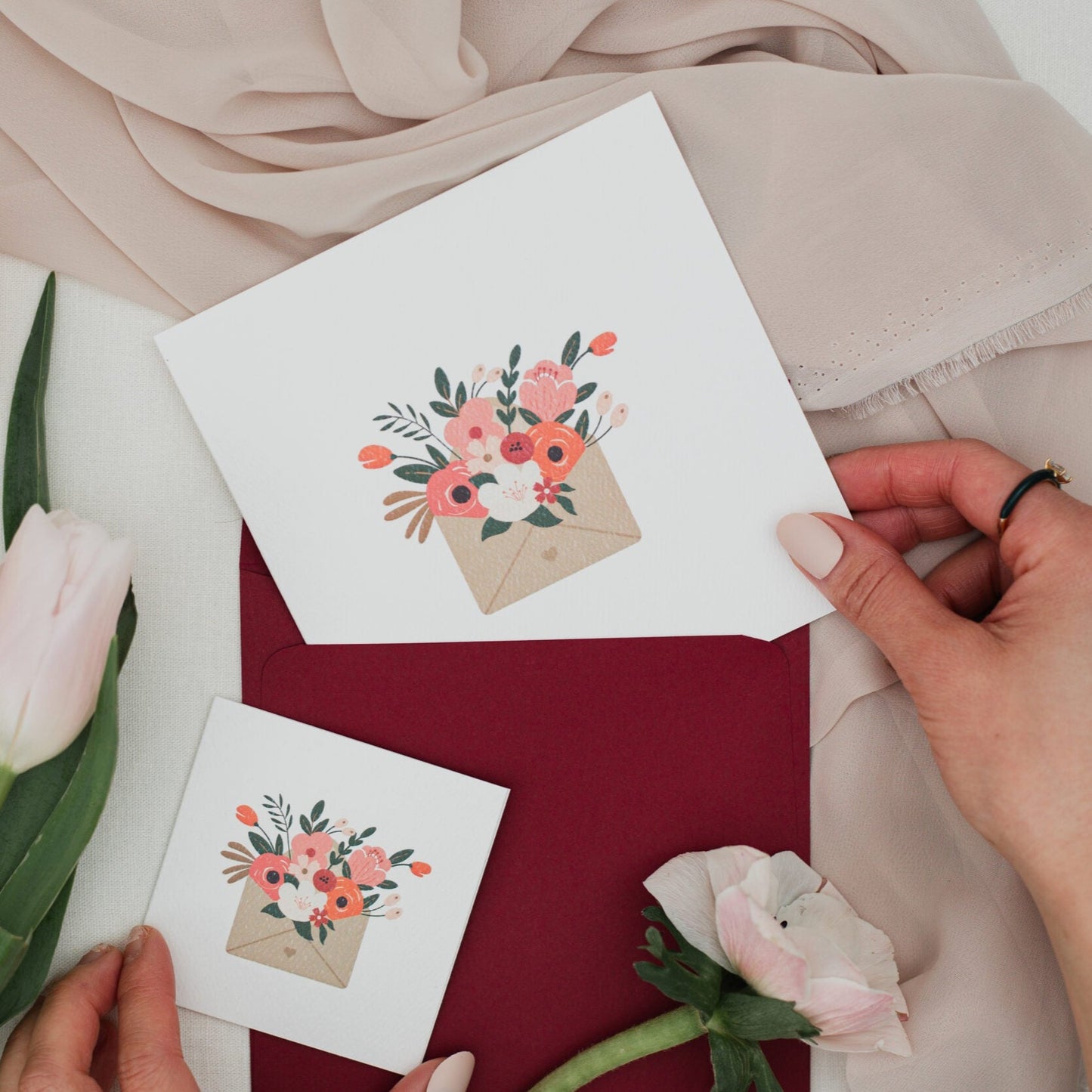 Carte de souhaits COURRIER DU COEUR