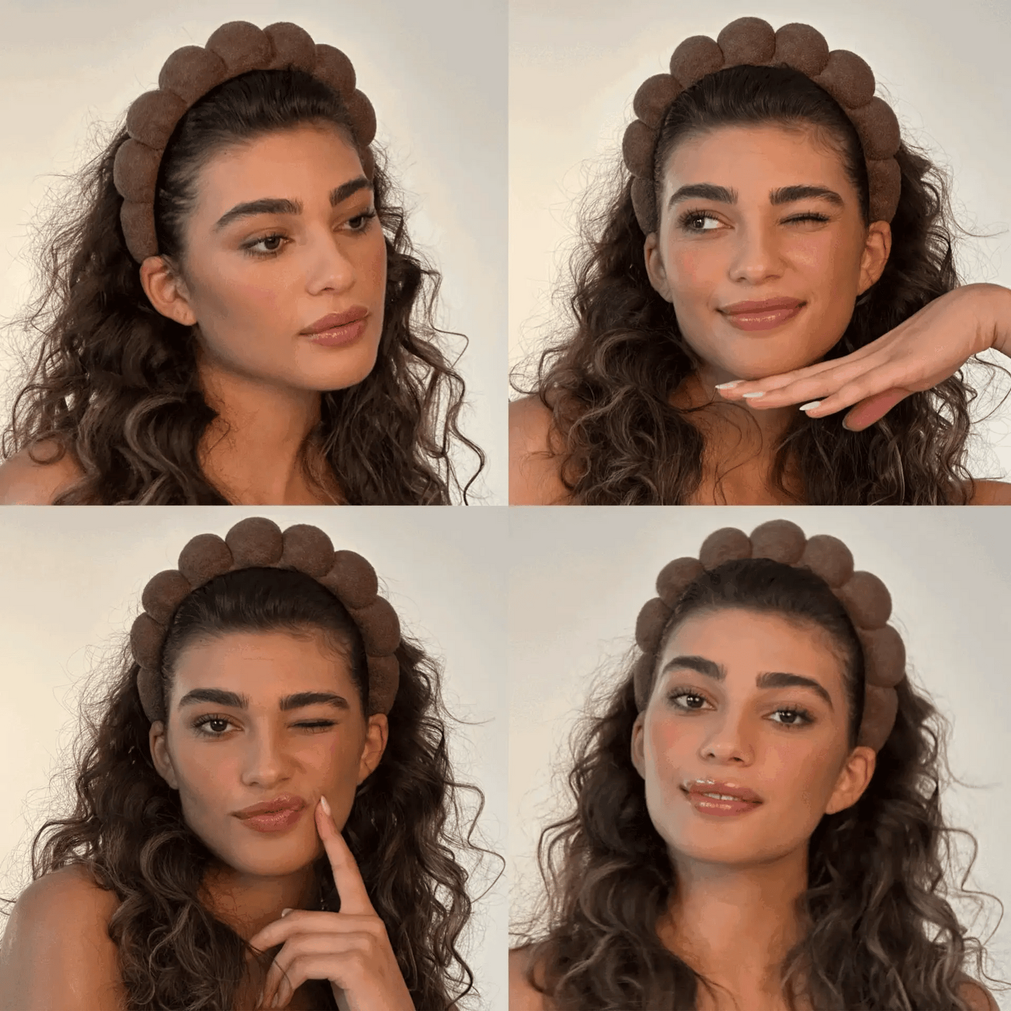 Bandeau en tissu éponge GRWM