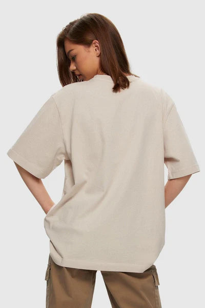 T-shirt oversize boyfriend CRÈME IVOIRE