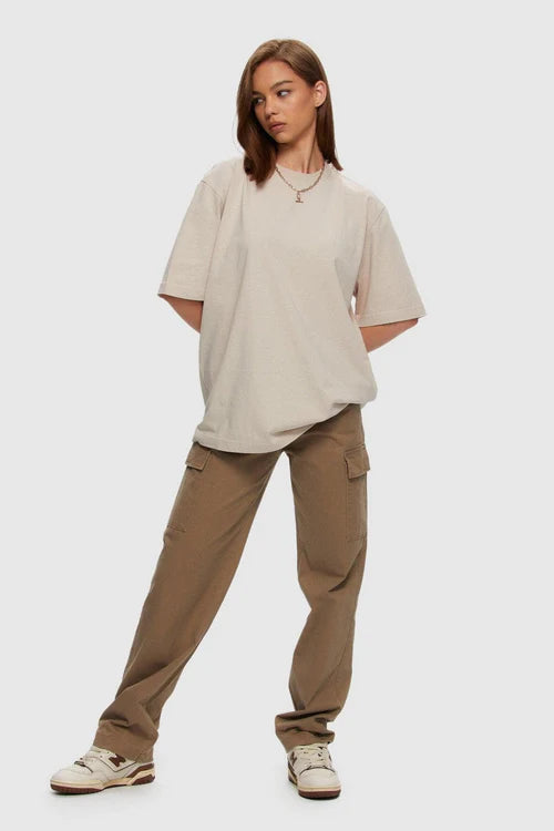 T-shirt oversize boyfriend CRÈME IVOIRE