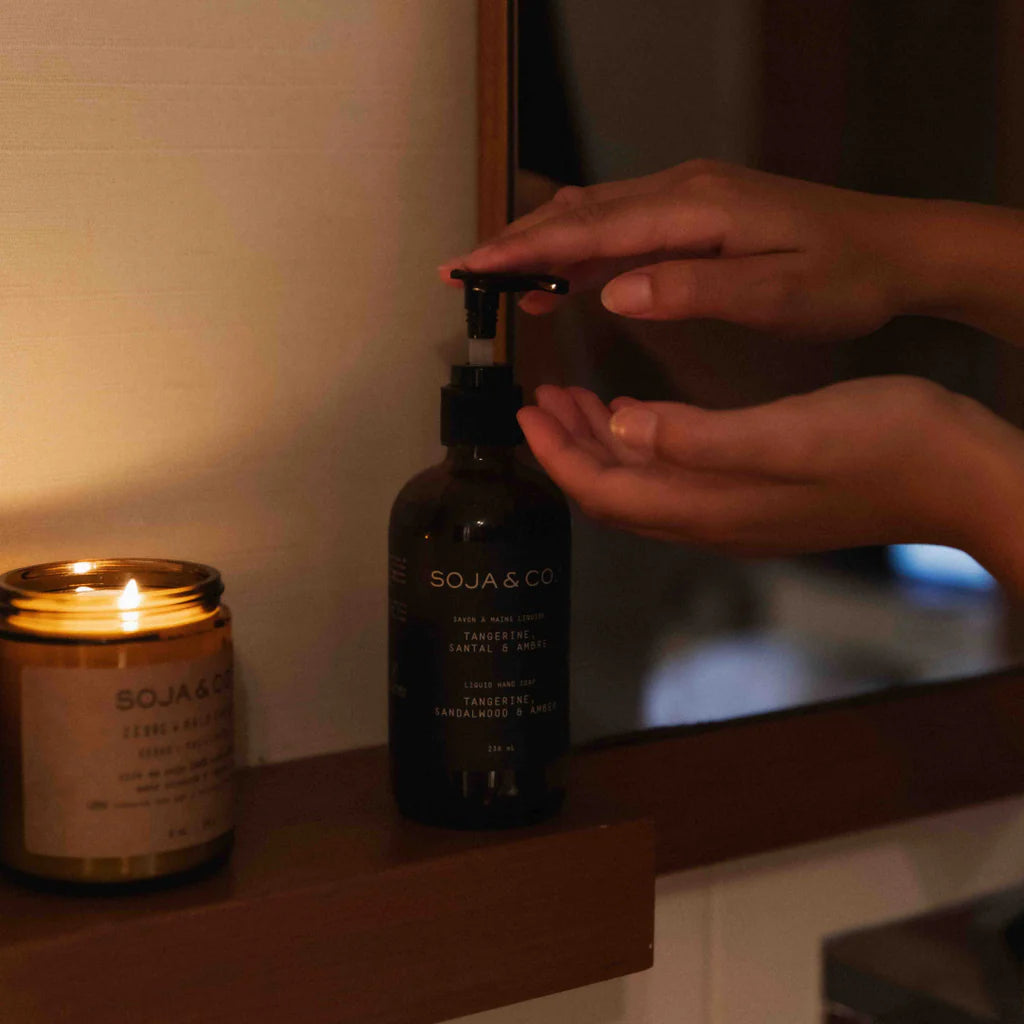 Savon à mains TANGERINE, SANTAL & AMBRE