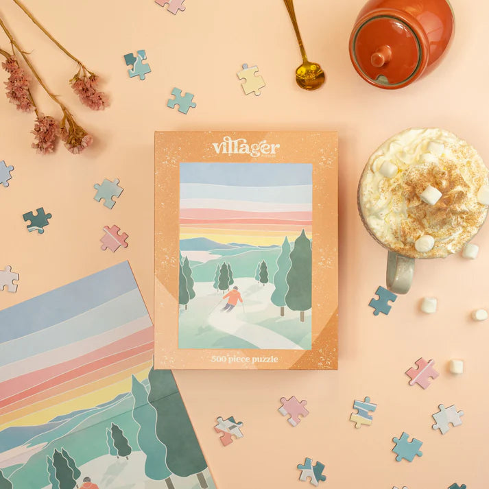 Puzzle de 500 morceaux SUNSET SKI