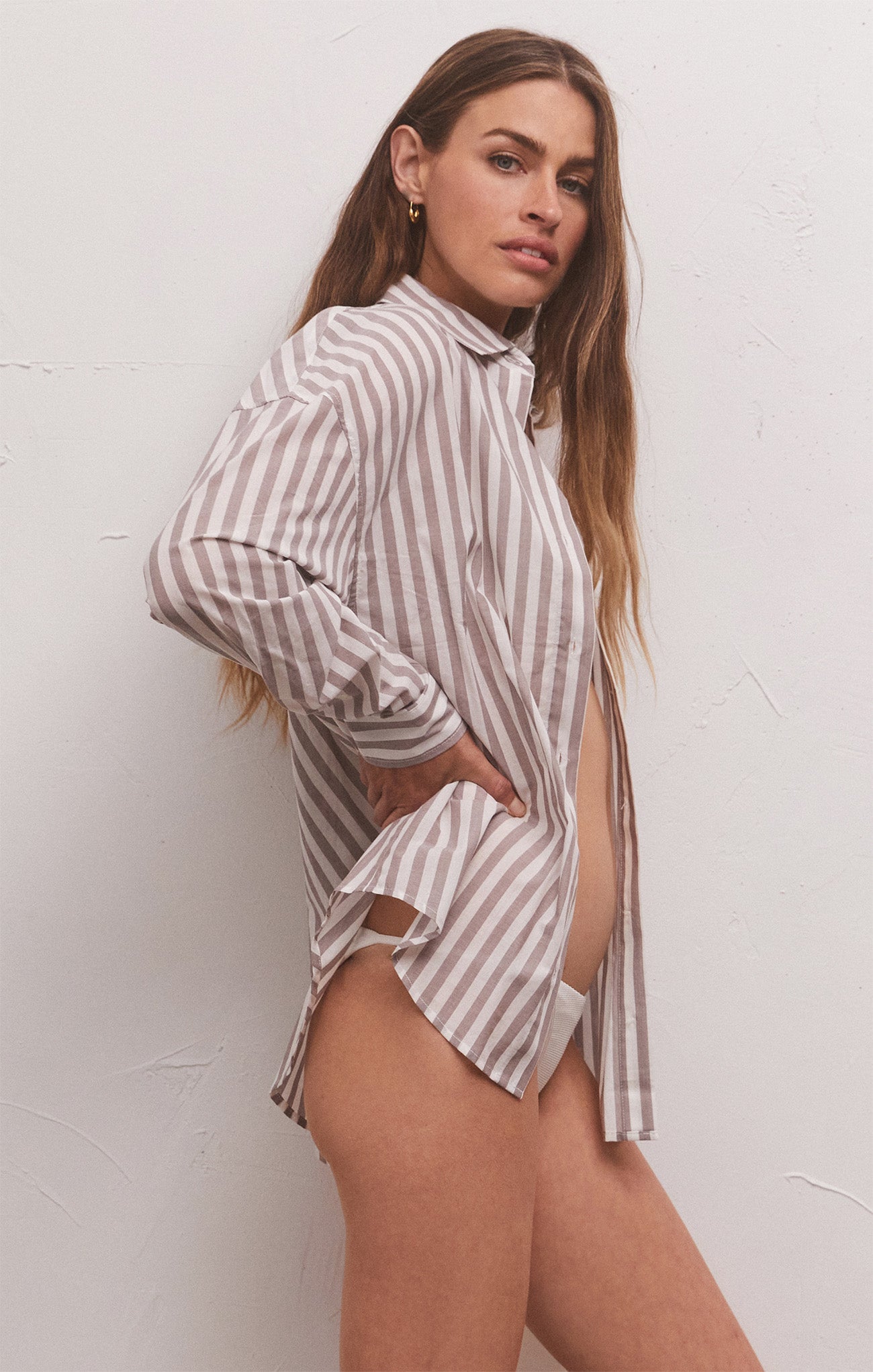 Ensemble chemise et boxer STRIPE