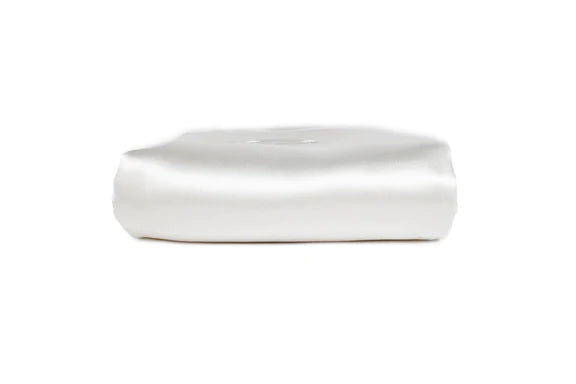 Taie d'oreiller en soie BLANCHE