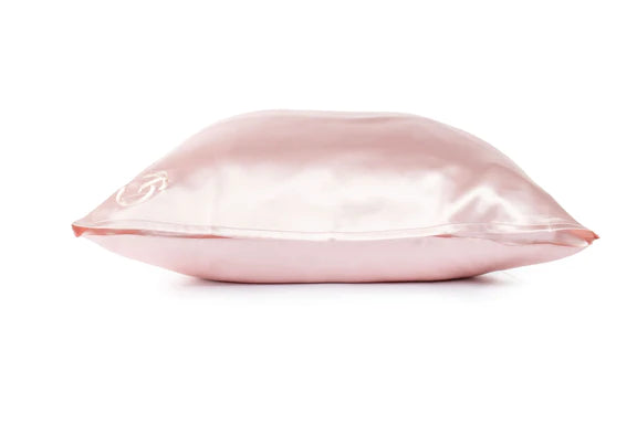 Taie d'oreiller en soie ROSE