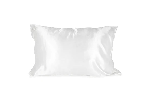 Taie d'oreiller en soie BLANCHE