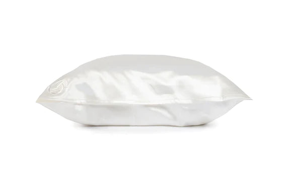 Taie d'oreiller en soie BLANCHE