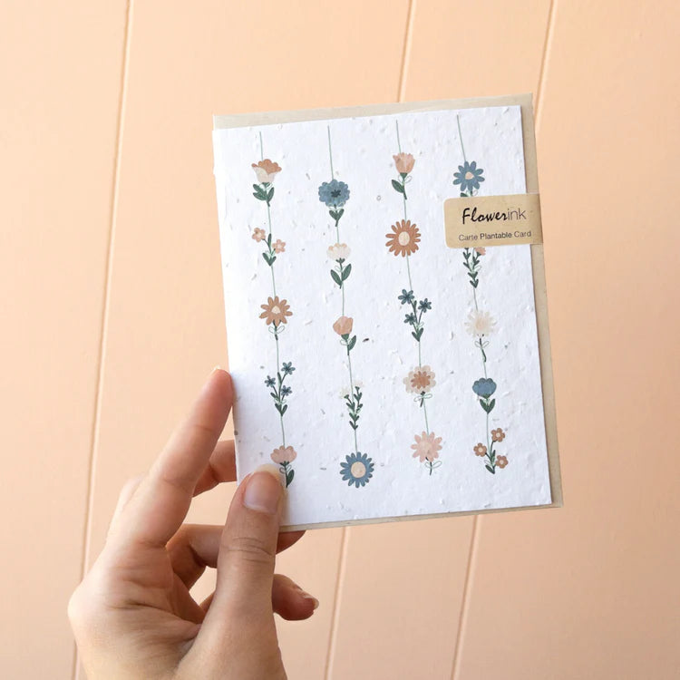 Carte plantable FLEURS