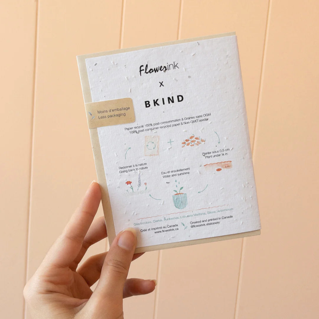 Carte plantable FLEURS