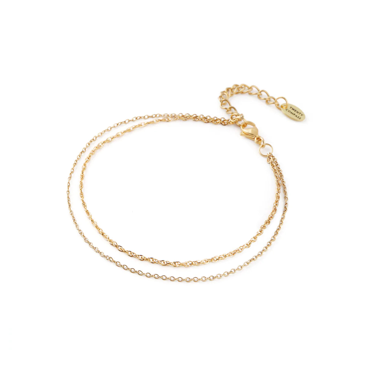 Bracelet de cheville JULY - plaqué or