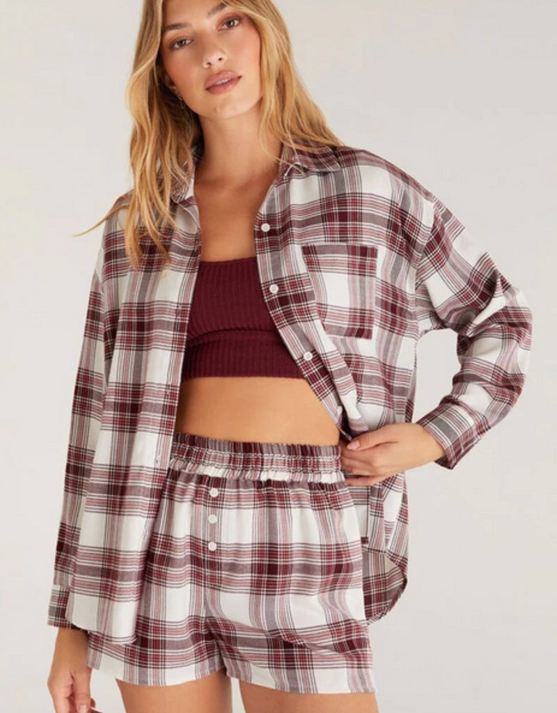 Ensemble chemise et boxer PLAID