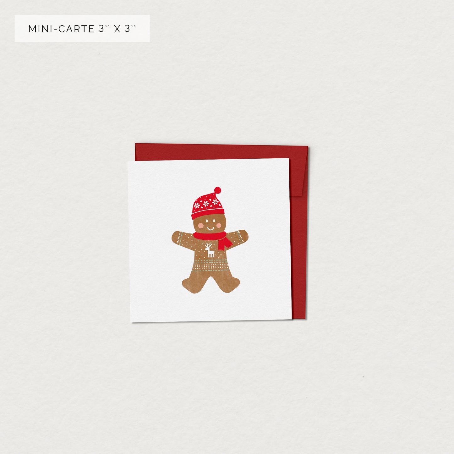 GINGERBREAD MEN greeting card