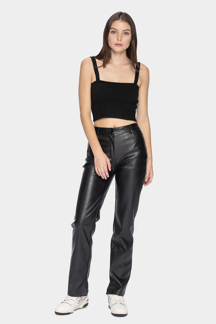 Black Knit Tube Top