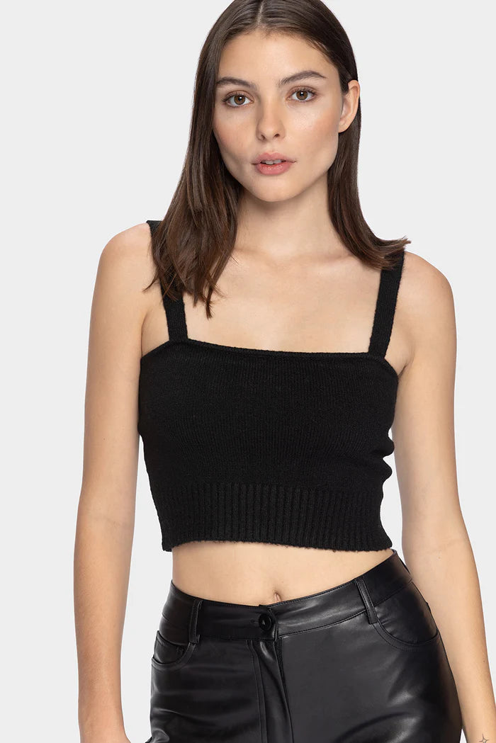 Black Knit Tube Top