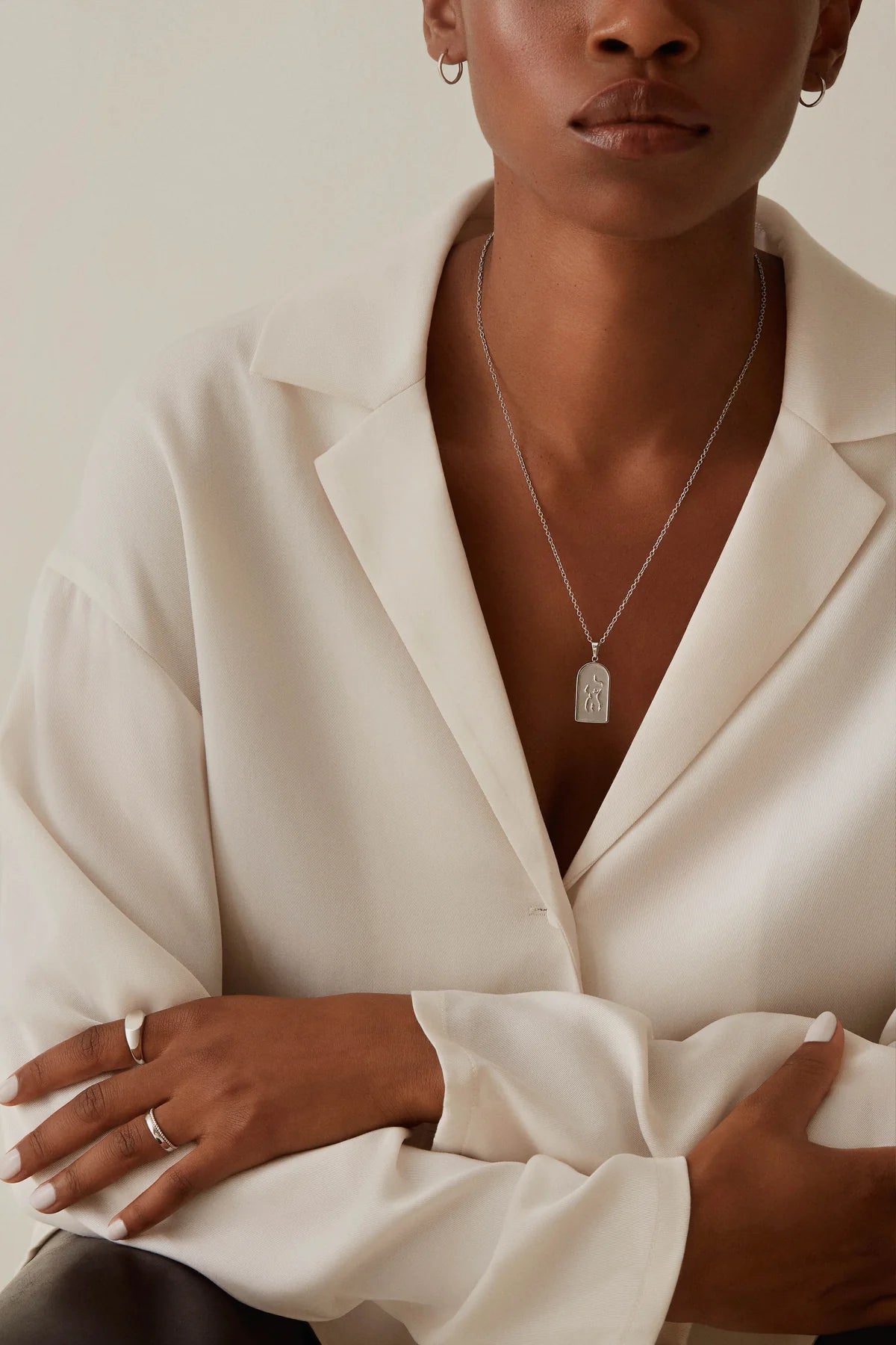 WOMAN necklace - stainless steel