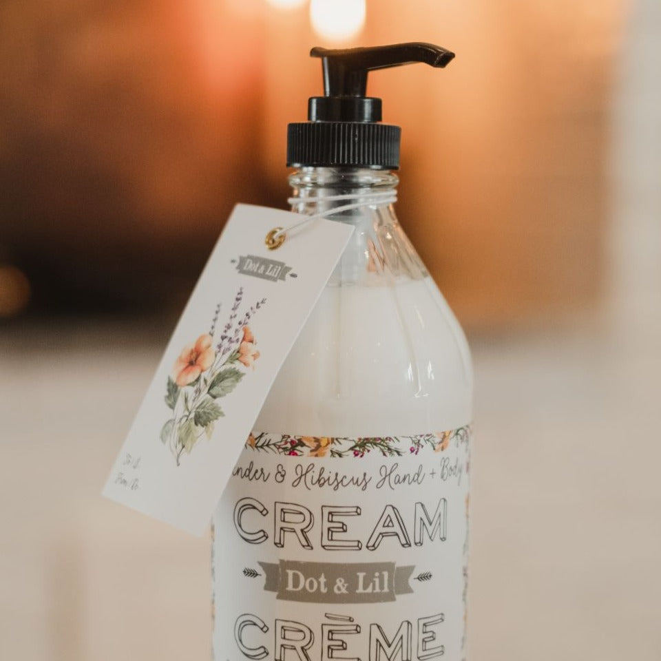 Hand & body cream LAVENDER & HIBISCUS