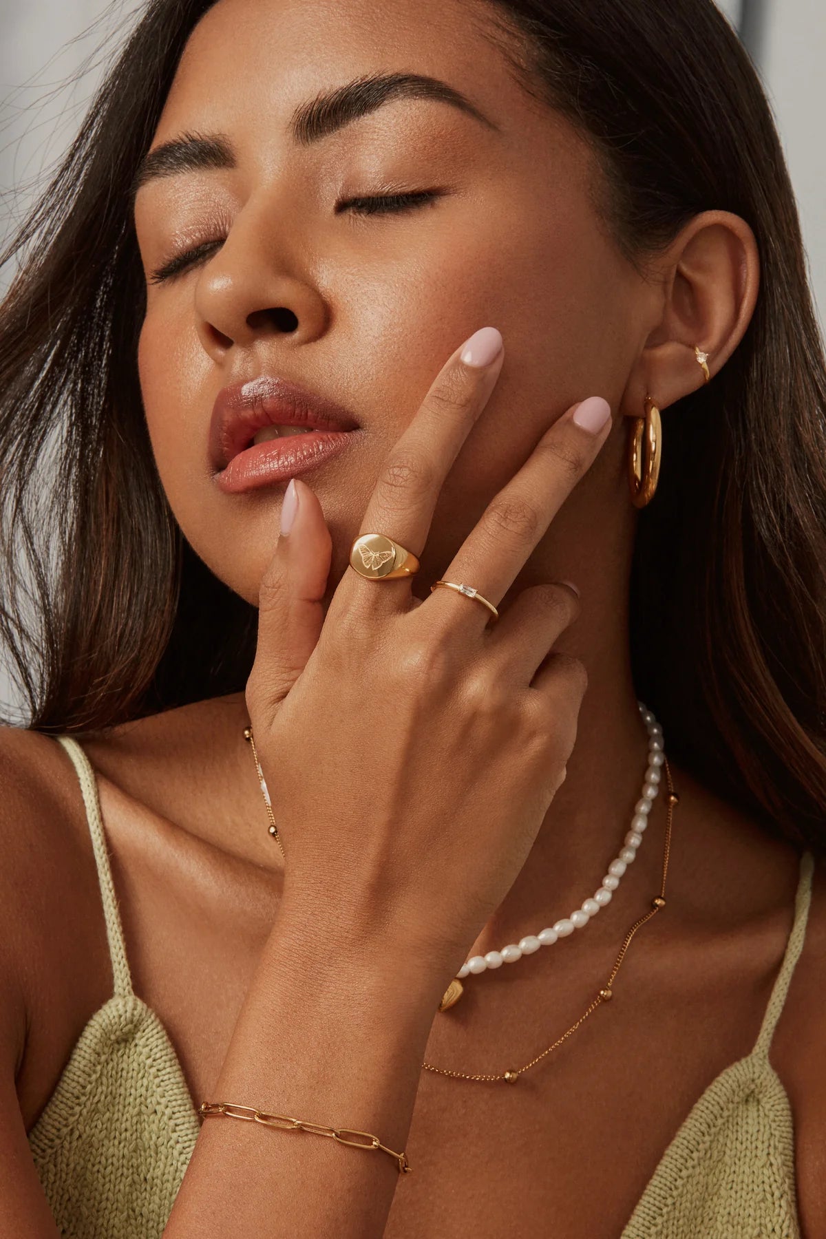 BUTTERFLY ring - gold plated