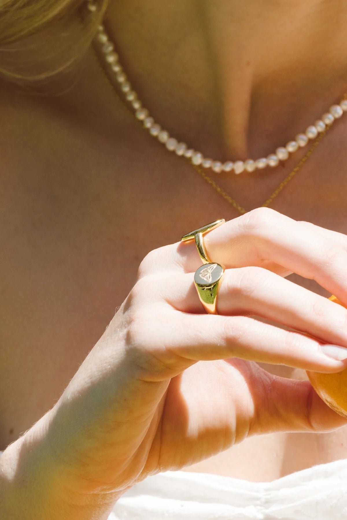 BUTTERFLY ring - gold plated