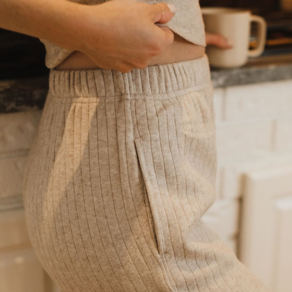 beige pajamas