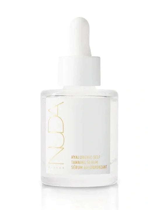 Hyaluronic acid self-tanning serum