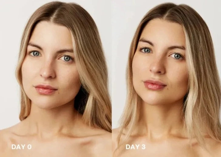 Hyaluronic acid self-tanning serum