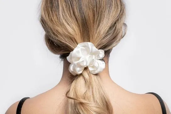 Mulberry silk scrunchie