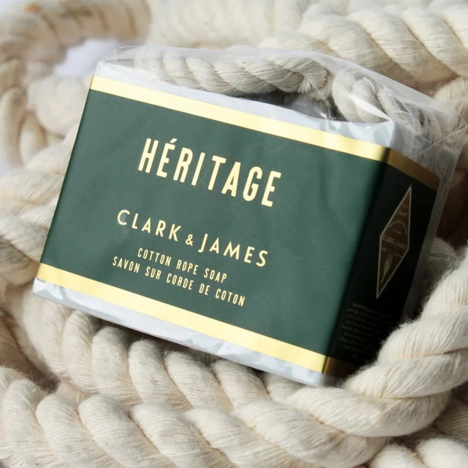 HERITAGE soap on cotton rope