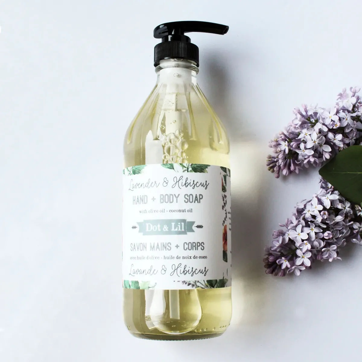 LAVENDER & HIBISCUS liquid soap