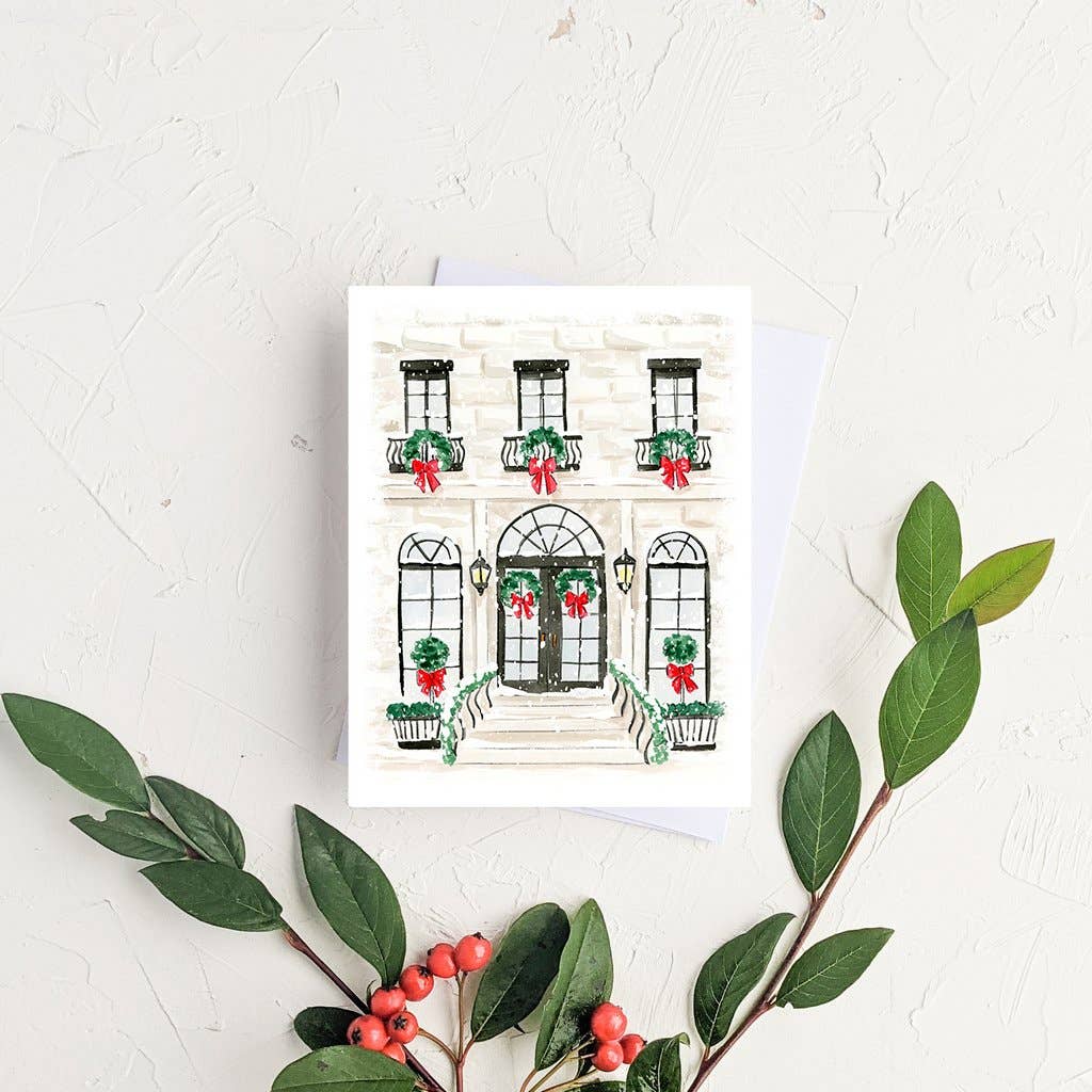 La carte de souhaits MAISON DE NOËL