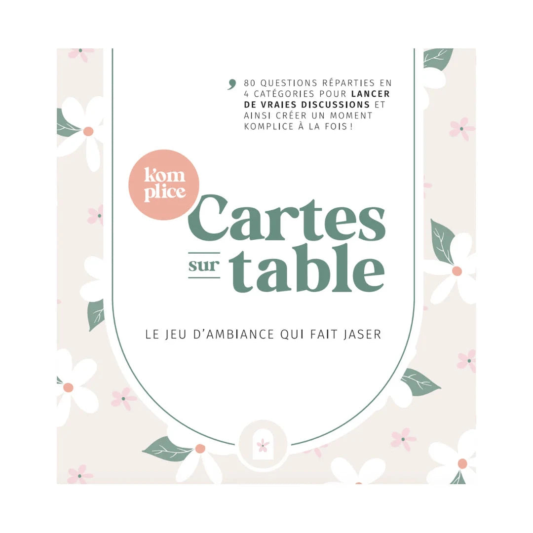 Jeu de discussions CARTES SUR TABLE