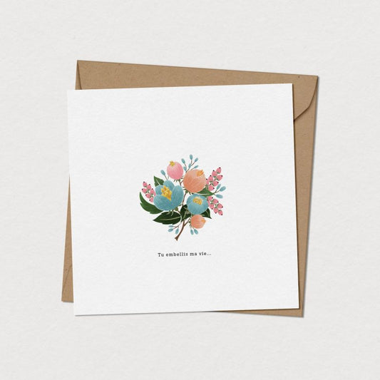 Carte de souhaits BOUQUET