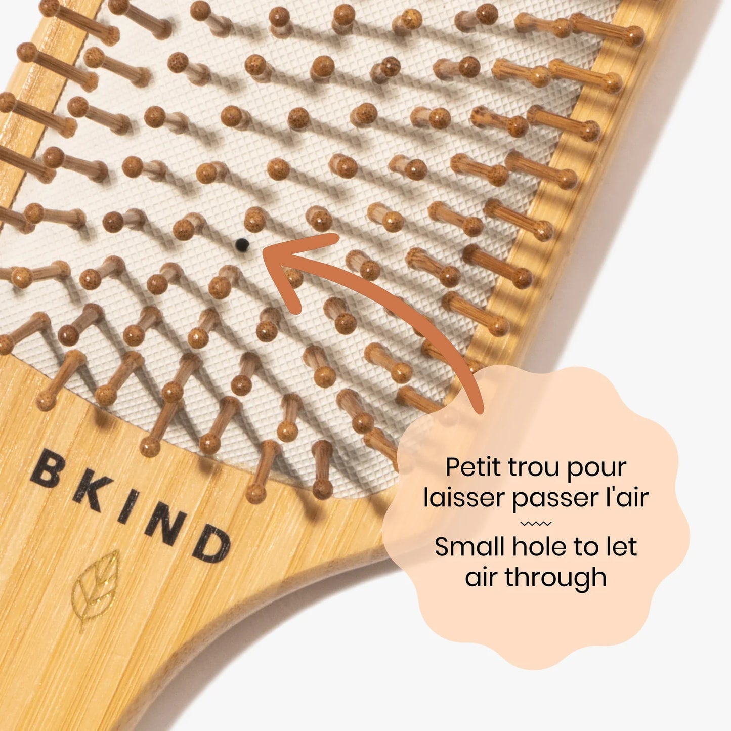 Brosse à cheveux en bambou PETITE