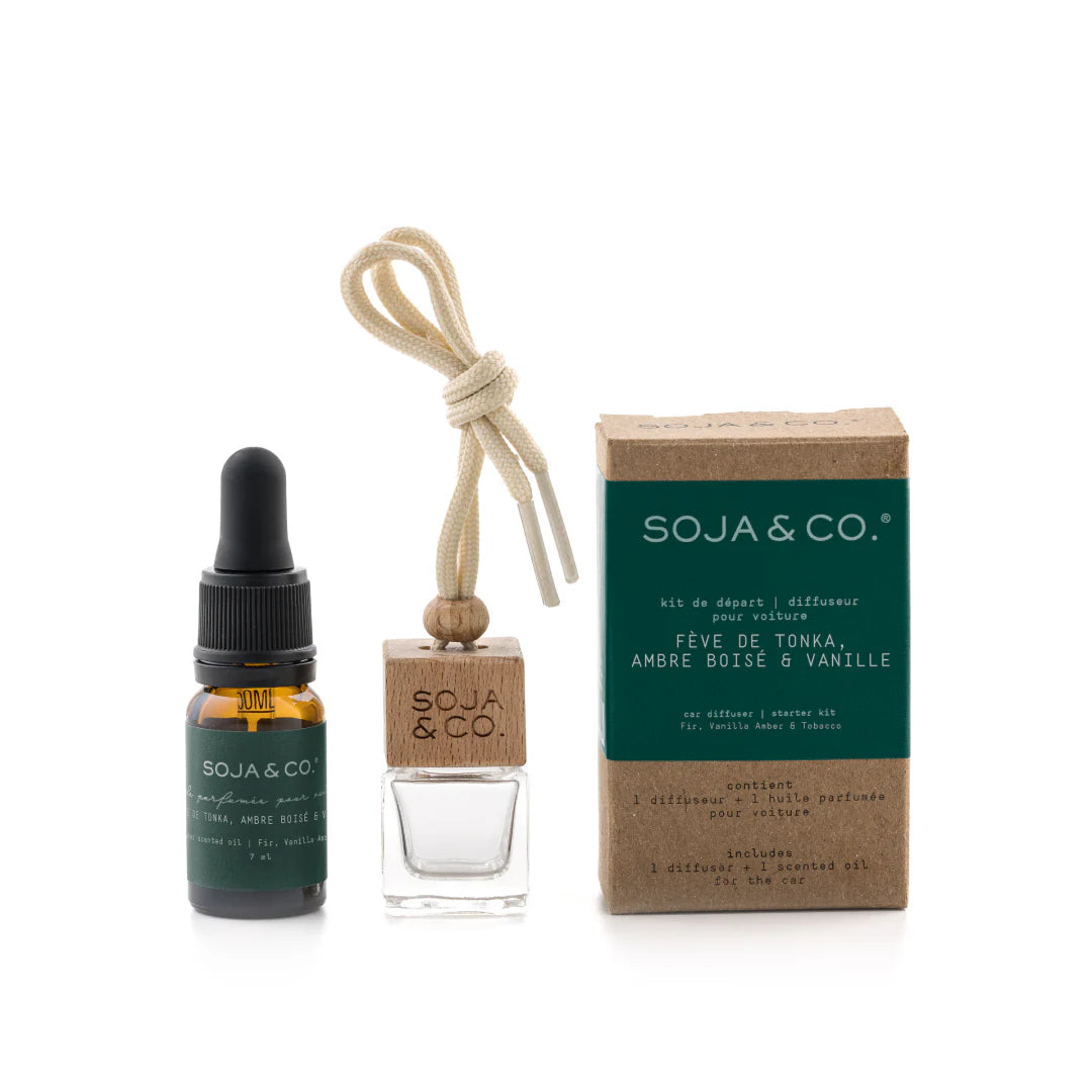 Diffuseur pour voiture FÈVE DE TONKA, AMBRE & VANILLE