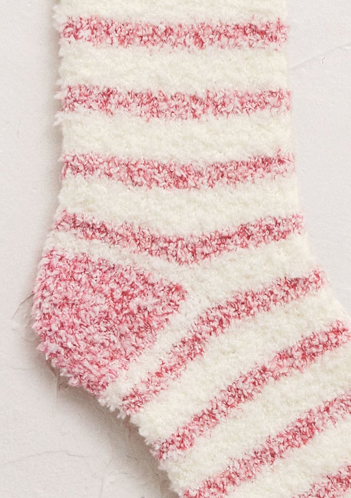 Bas en peluche LIGNES ET ROSE