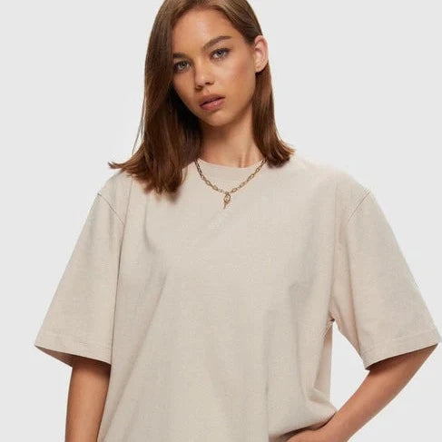 T-shirt oversize boyfriend CRÈME IVOIRE