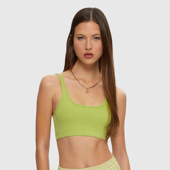 Camisole bralette vert lime