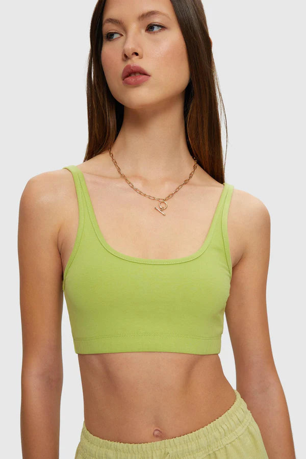 Camisole bralette vert lime