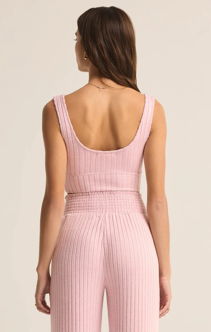 Ensemble long 2 pièces soyeux SUNSET MAUVE