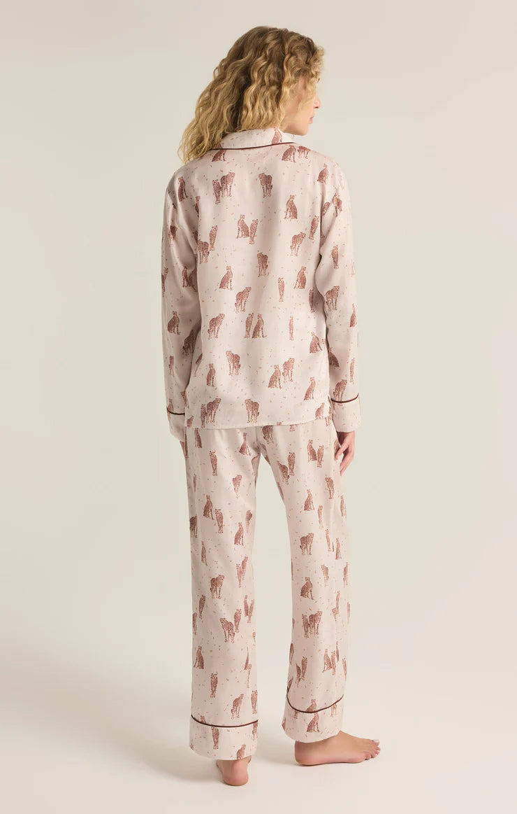 Pyjama en satin DREAMER CHEETAH