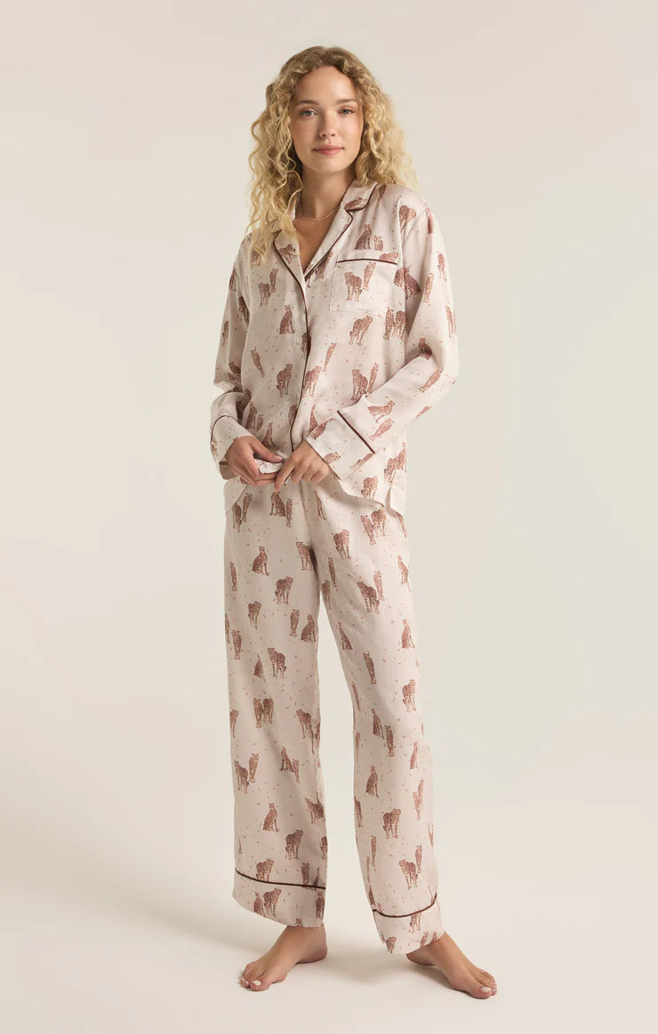 Pyjama en satin DREAMER CHEETAH