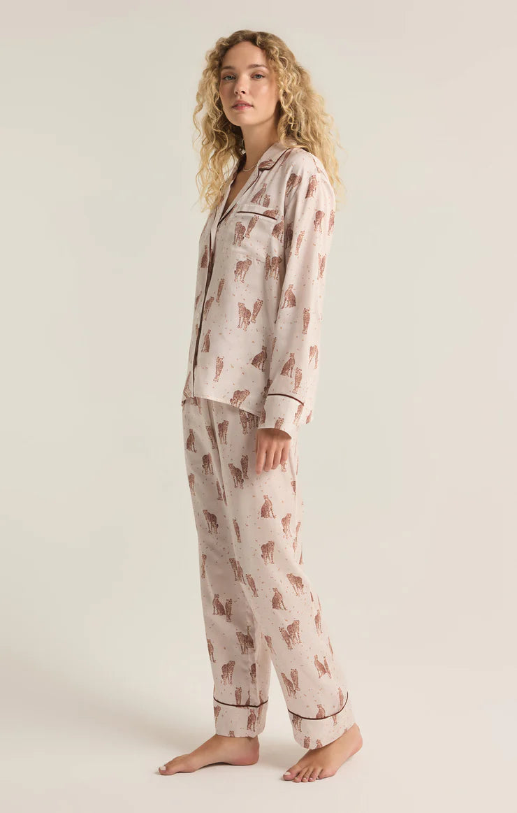 Pyjama en satin DREAMER CHEETAH