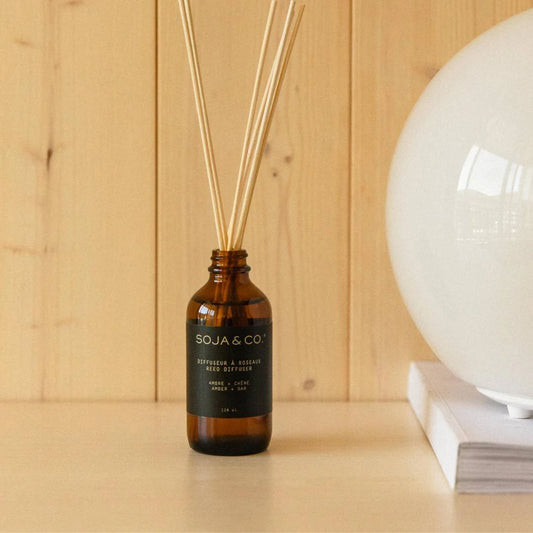 Diffuseur à roseaux AMBRE + CHÊNE