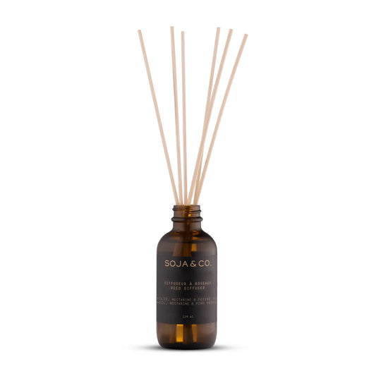 Diffuseur à roseaux BASILIC, NECTARINE & POIVRE ROSE