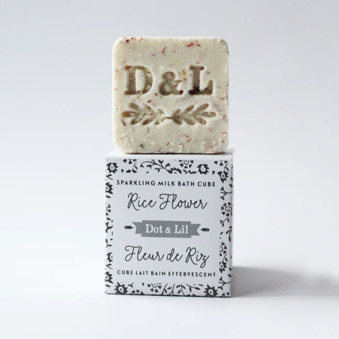Cube pour le bain effervescent FLEUR DE RIZ