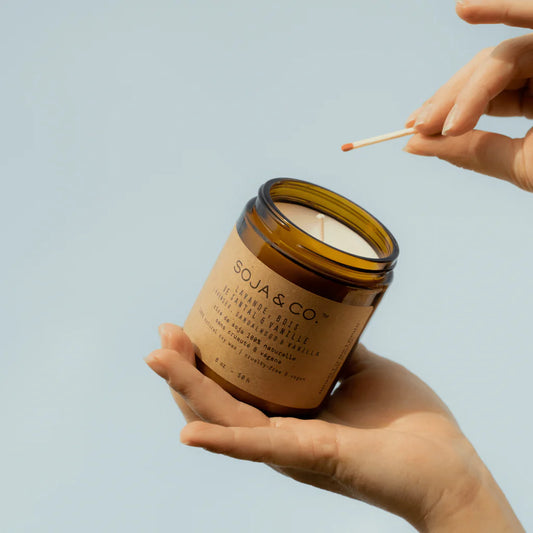 Chandelle LAVANDE, BOIS DE SANTAL & VANILLE