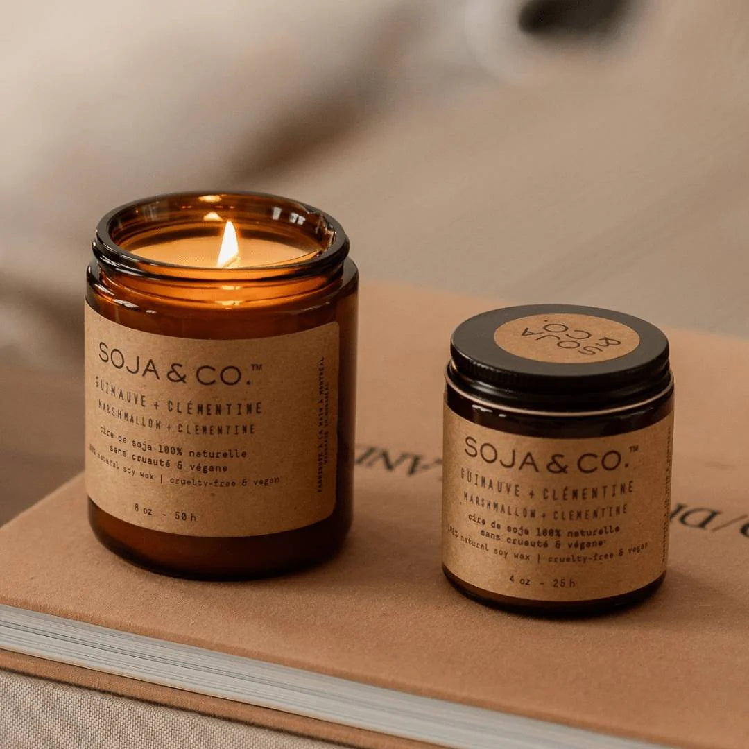 Chandelle GUIMAUVE + CLÉMENTINE