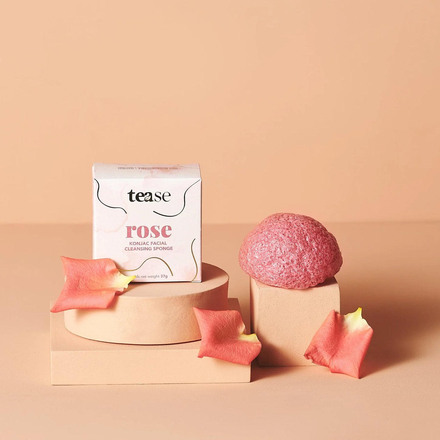 Éponge Konjac pour le visage ROSE