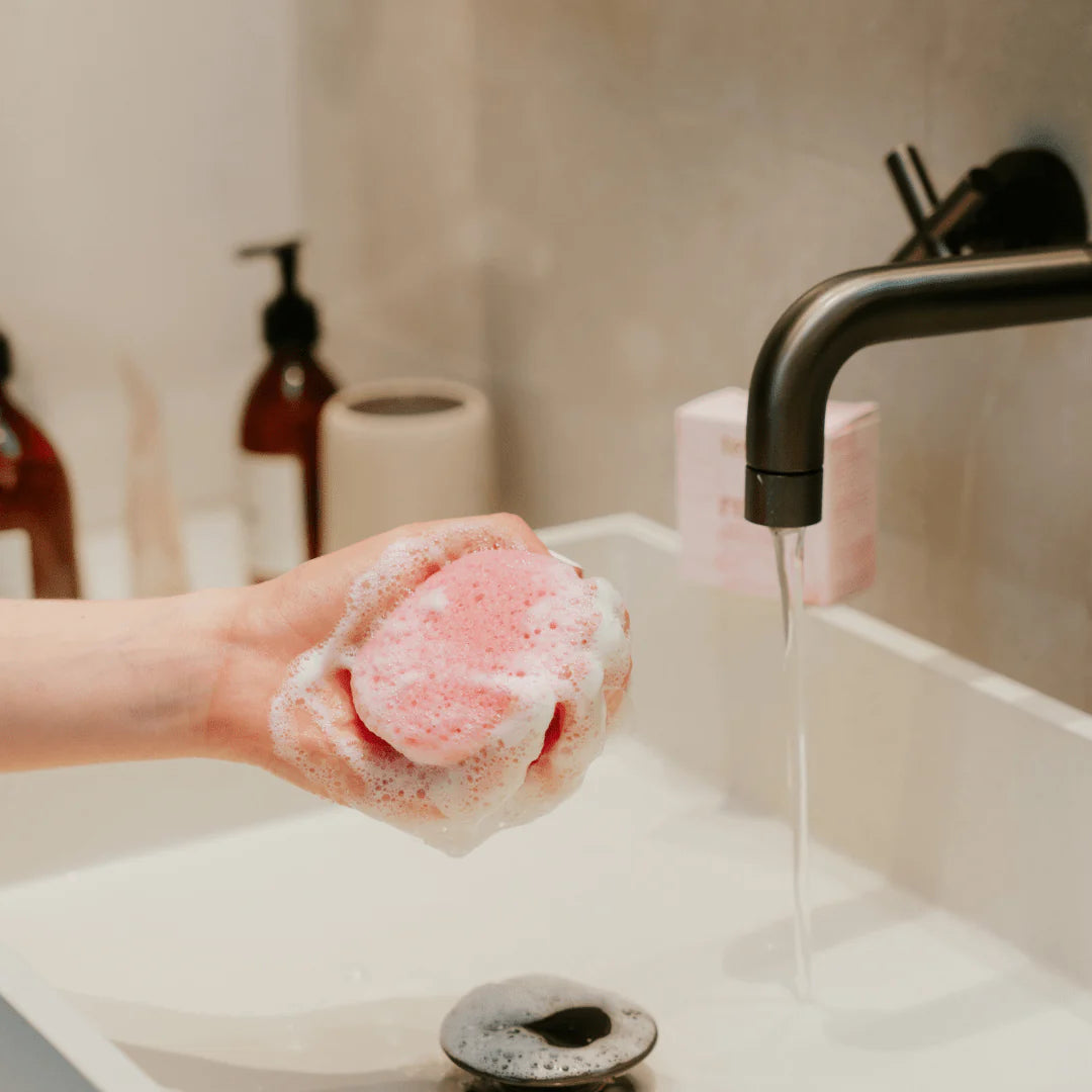 Éponge Konjac pour le visage ROSE