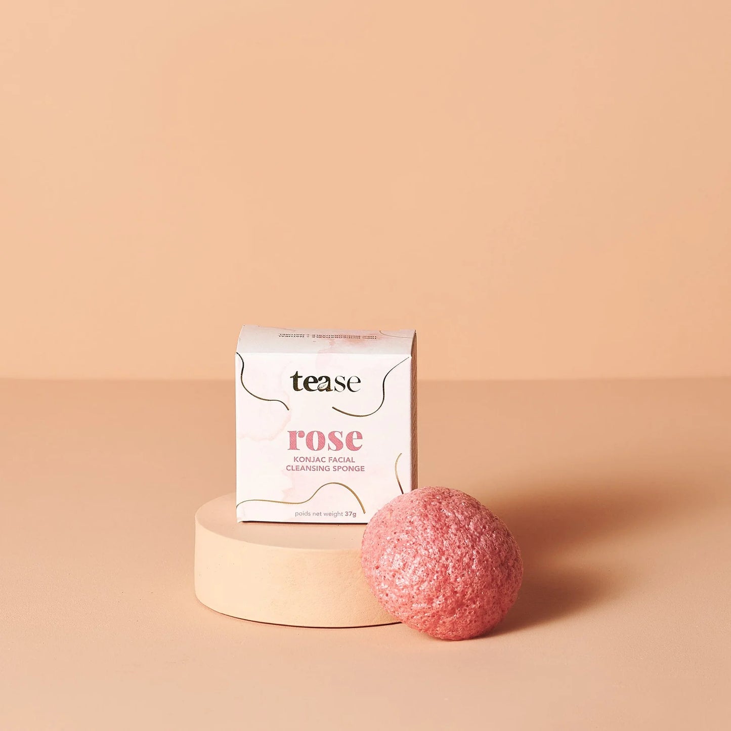 Éponge Konjac pour le visage ROSE