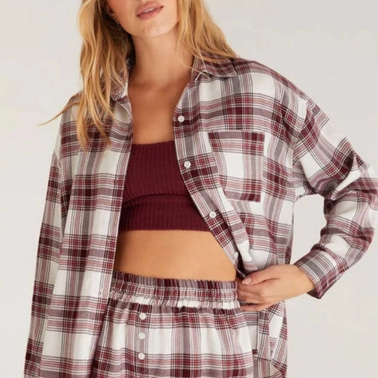 Ensemble chemise et boxer PLAID